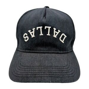 TRUE BRVND Black DALLAS UPSIDE-DOWN HAT Football Fan Brand Baseball Gym Snapback
